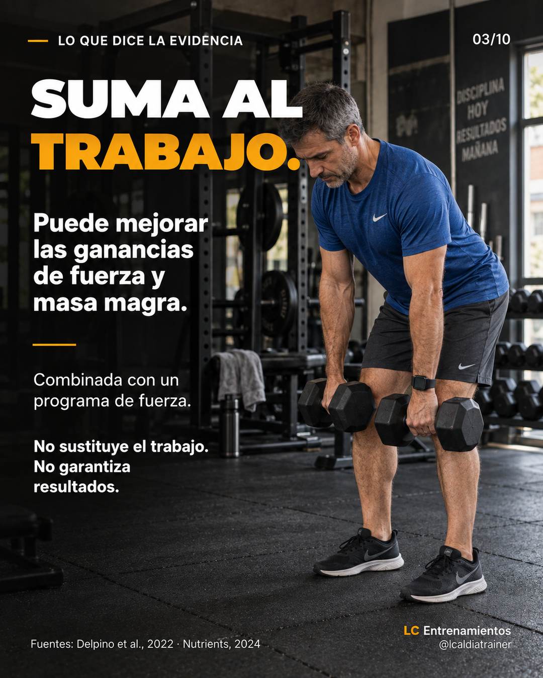 Diapositiva 3 de 10: Suma al entrenamiento.